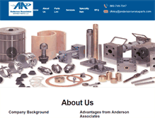 Tablet Screenshot of andersonserviceparts.com